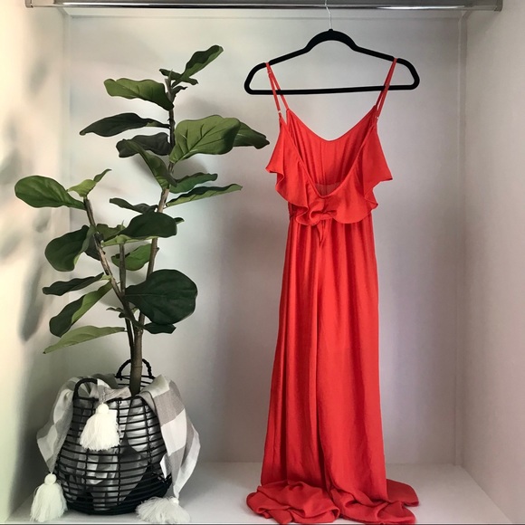 Boutique Summer Neon Wide Leg Jumpsuit MEDIUM - Picture 4 of 7